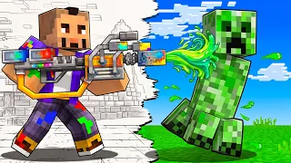 Minecraft PERO Puedes PINTAR todo EL MUNDO!
