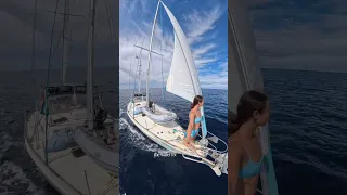 The Pacific crossing adventure begins #sailingtheworld #sailing #boatlife