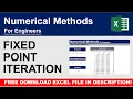 Fixed Point Iteration Method Numerical Methods for Engineers