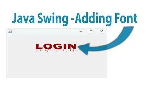 Java Swing - Adding and Customize Font