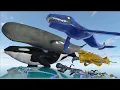 Real, Mythical, Monster Whales Size Comparison - 3D Sea Monster Comparison