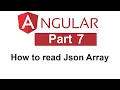 How to read Json Array Angular