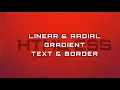 Gradient Text And Gradient Border Linear Gradient Radial Gradient HTML CSS