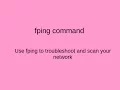 fping - awesome network tool Linux Utility