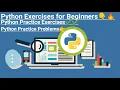 Python exercises for beginners Python practice exercises Python exercises part TECHISH