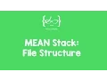 MEAN Stack tutorial for beginners - 2 File Structure
