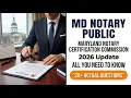MD Notary Public 2026 Master the Maryland Notary Certification and Commission Guide