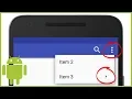 Options Menu with Sub Items - Android Studio Tutorial