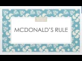 Naegele s Rule McDonald s Rule