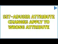 Set-ADUser attribute changes apply to wrong attribute 2 Solutions