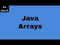 Intro To Java Arrays 96