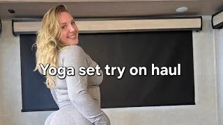 plus sized yoga set try on haul