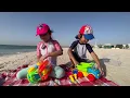 Beach Stories with Marwah \u0026 Abdul Rahman 🌊 | Learn Safety \u0026 Play time 🩵