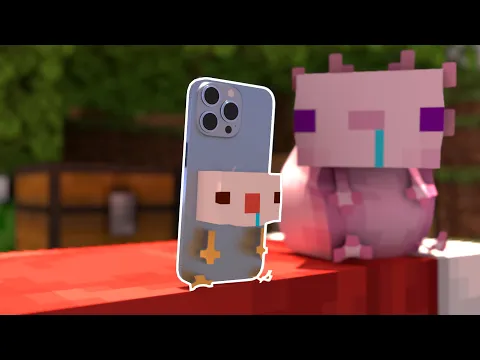 Smartphone Axolotl Cheers you up!!! \u0026 Minecraft best funny shorts compilation