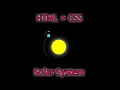 Solar system using html css Animation html css project