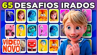 😨🤬🤢 65 DESAFIOS IRADOS DE DIVERTIDA MENTE para quem é fã do filme  #macaquiz #jogos #quiz 🐵