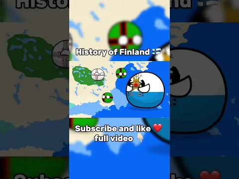 History of Finland 🇫🇮 p 5 #countryballs #map #europe #finland #sweden #geography #mapping