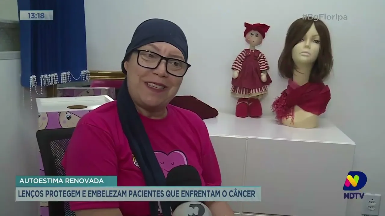 Autoestima renovada: lenços protegem e embelezam pacientes que enfrentam o câncer