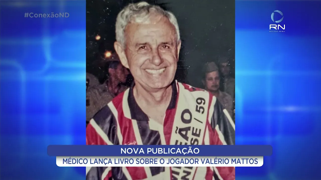 Médico lança livro sobre o jogador Valério Mattos