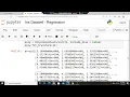 Iris Dataset - Regression