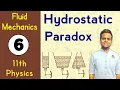Hydrostatic Paradox Ch-10 Fluid Mechanics Class-11th Physics