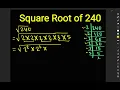 Square root of 240