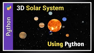 How to create solar system using python 3D solar system by python code solarsystem using python