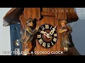 How to level a cuckoo clock properly