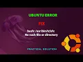 UBUNTU FIX bash tclsh No such file or directory