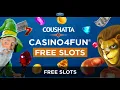Slots games found on the Coushatta CASINO4FUN website NOT real money