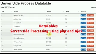 DataTables - Server-side Processing using php and Ajax Part 2 by Sokchab
