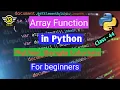 44 Python Bangla Tutorial - Array Function in Python