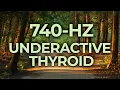 Download Lagu 740-Hz Music Therapy for Underactive Thyroid Hypothyroidism | 40-Hz Binaural Beat | Healing, Calming