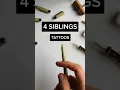 Four Siblings Tattoo Ideas