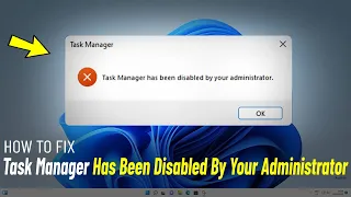 Task Manager Has Been Disabled By Your Administrator Windows 11 10 8 7 How To FIXED 100 