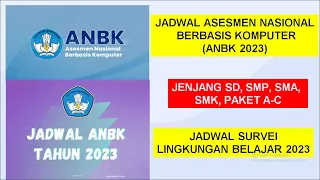 Download Ini Jadwal Asesmen Nasional Berbasis Komputer (ANBK) 2023 Jenjang SD, SMP, SMA, SMK, dan Paket A,B,C MP3