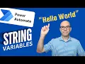 Power Automate Strings and Append to String working with variables