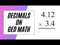 GED Math Decimals