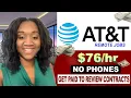 ATT REMOTE WFH JOBS NO PHONES PART TIME GET PAID 76 AN HOUR