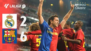 real madrid 2 x 6 barcelona la liga 08 09 extended goals u0026 highlights hd