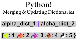 Python Merging and Updating Dictionaries
