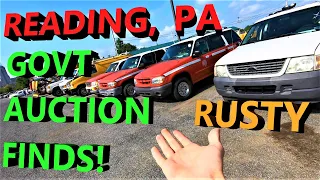 Pennsylvania Government Vehicle Auction Public Works Reading PA - Cars Vans and Trucks