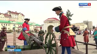 Пушки в центре Омска