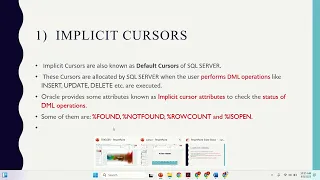 implicit cursor