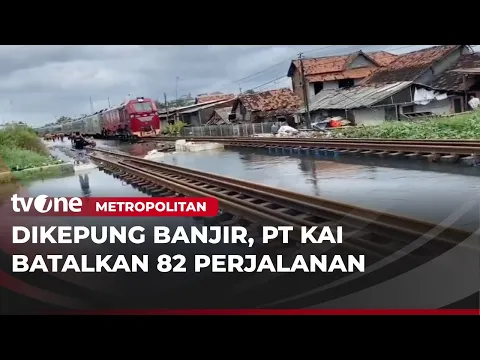 82 Jadwal Perjalanan Kereta Batal Karena Banjir