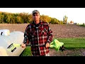 First time using the Earthwise 7 5 inch cordless 20V Mini Tiller