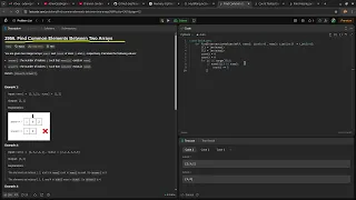 Leetcode easy problem 2956 Find Common Elements Between Two Arrays devops python practice