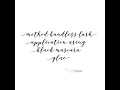 Method Bandless Lash Application