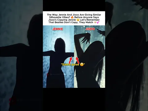 Jisoo's giving Jennie's iconic silhouette vibe! π±π₯ #jennie #μ λ #jisoo #μ§μ #blackpink #λΈλνν¬