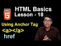 Using anchor tag in HTML HTML basics lessont - 18 Anchor tag part-1